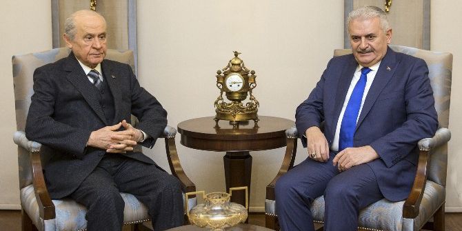 Başbakan Yıldırım, Mhp Genel Başkanı Bahçeli İle Bir Araya Geldi