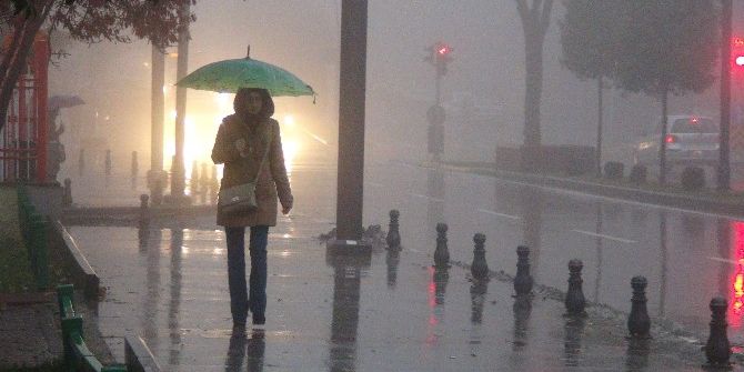 Gaziantep’te Yoğun Sis Ve Yağış