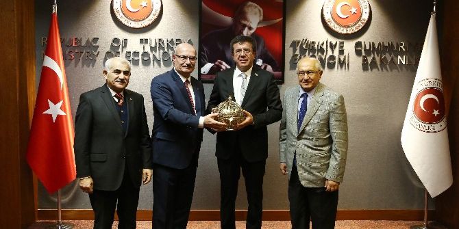 Ato Yönetimi Ekonomi Bakanı Zeybekci’yi Ziyaret Etti
