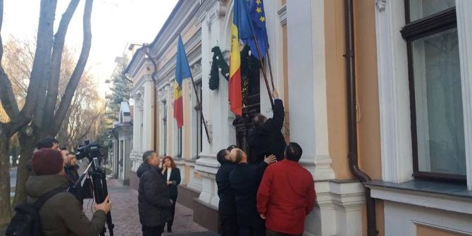 Moldova Cumhurbaşkanlığı Binasındaki AB Bayrağı İndirildi