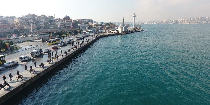Dolgu Yapılacak Üsküdar Sahili Havadan Görüntülendi