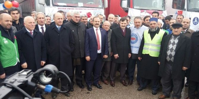Estp Yardım Tırları Yola Çıktı