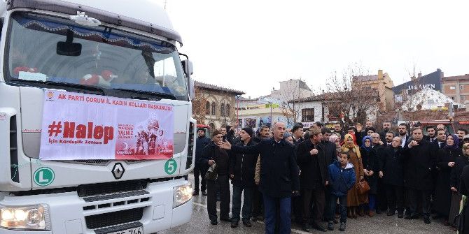 Ak Partili Kadınlardan Halep’e 2 Tır Yardım