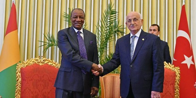 Tbmm Başkanı İsmail Kahraman Gine Cumhurbaşkanı Alpha Conde İle Görüştü