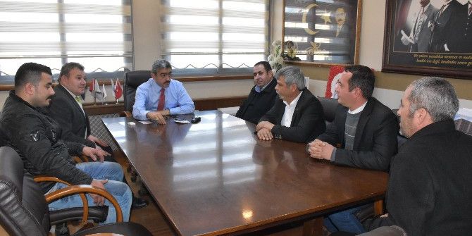 Ülkücü İşçiler, Başkan Alıcık’ı Ziyaret Etti