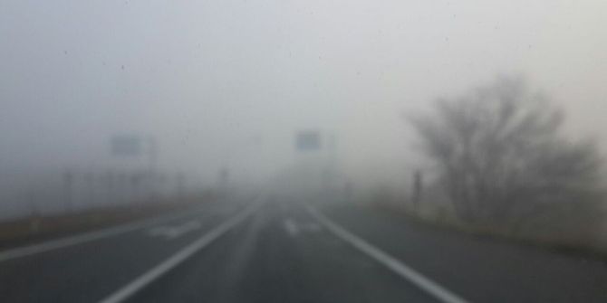 Adıyaman Kahta Arasında Yoğun Sis