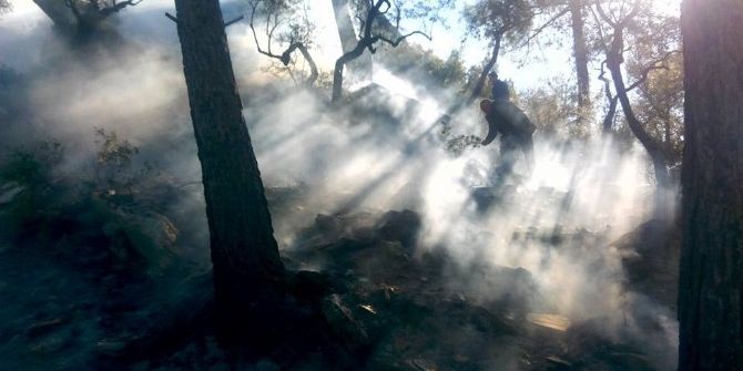 Milas’ta Yangına Vatandaşlar Müdahale Etti