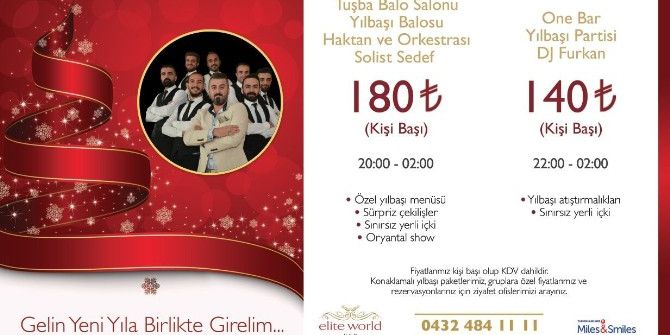 Elite World Hotel’den Muhteşem Yılbaşı Programı