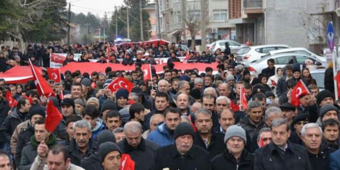 Simav’da Teröre Lanet Yürüyüşü