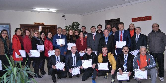 Fethiye’de Milli Eğitim Personeline Başarı Belgesi Verildi