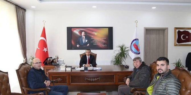 Oltulu Basın Mensupları Kaymakam Turan’ı Ziyaret Etti