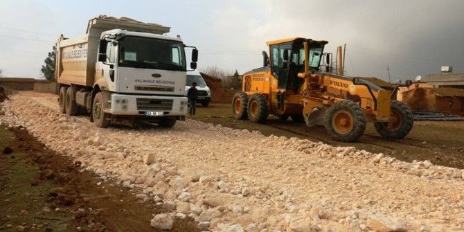 Mahalle Sakinlerinden Akçakale Belediyesine Pankartlı Teşekkür