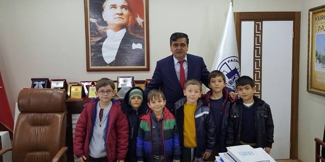 Miniklerden Başkan Yalçın’a Ziyaret