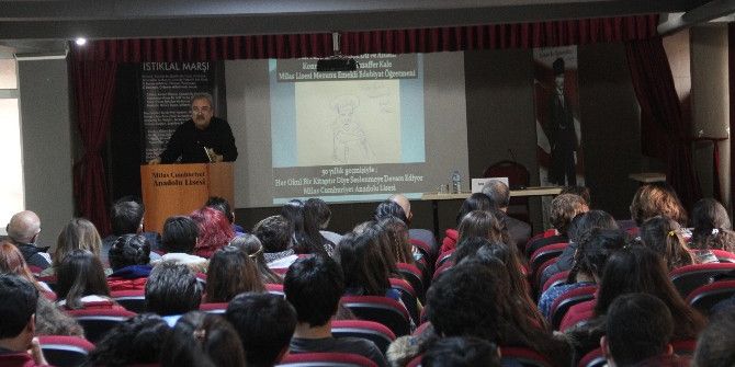 Milas’ta Şair Kale Öğrencilerle Buluştu