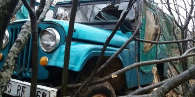 İşçileri Taşıyan Jip Şarampole Uçtu: 5 Yaralı