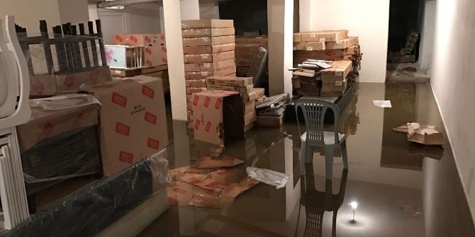 Nazilli’de Depoları Su Bastı