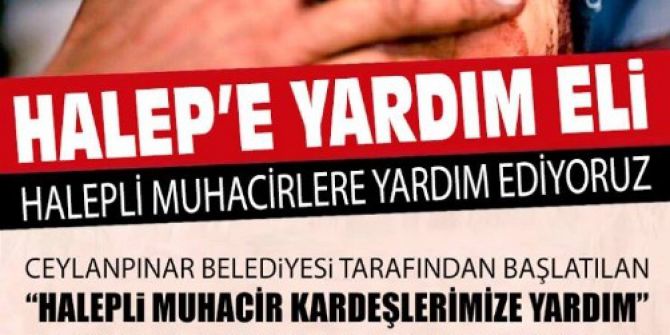 Ceylanpınar’dan Halep’e Yardım
