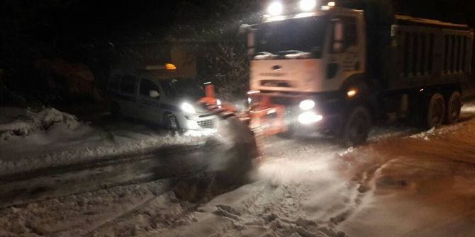 Salihli Belediyesi Kar Mesaisi Yaptı