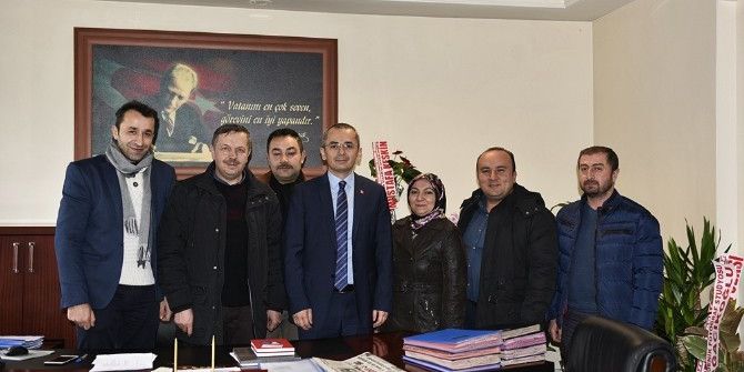 Gazetecilerden; Kaymakam Deniz Pişkin’e "Hayırlı Olsun" Ziyareti