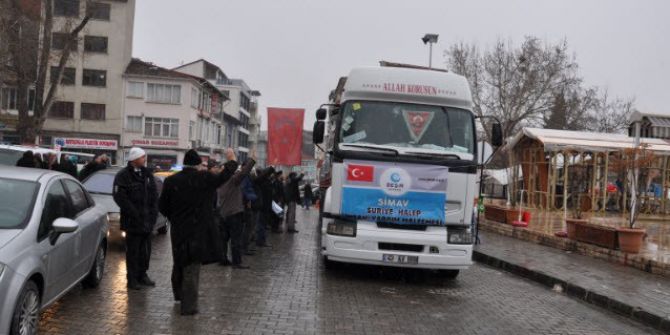 Simav’dan Halep’e Yardım