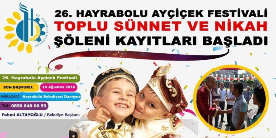 Tekirdağ’da Toplu Sünnet Ve Nikah Şöleni