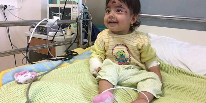 Telafer’den Gelen Rihap Bebek Hastaneye Yatırıldı