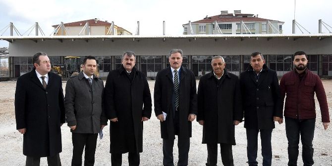 Çakır Terminal İnşaatı Çalışmalarını Yerinde İnceledi