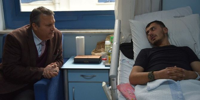 Başkan Çerçi El Bab Gazisini Ziyaret Etti