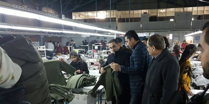 Alibeyoğlu’ndan Tekstil Atölyesini Ziyaret