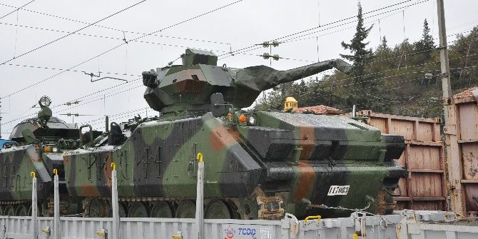 Fırat Kalkanı Harekatına Zırhlı Muharebe Aracı Takviyesi