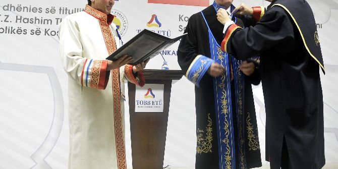 Kosova Cumhuriyeti Cumhurbaşkanı Thaçi’ye Onursal Doktora Unvanı