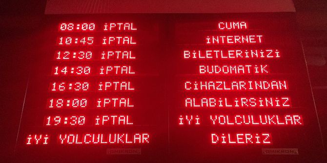 Hava Muhalefeti Nedeniyle İdo Ve Budo Seferlerini İptal Etti