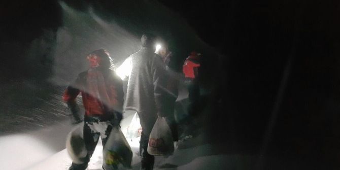 Karda Mahsur Kalan Adam İçin Eşi İnstagramdan Yardım İstedi, Nak Ekibi İmdada Yetişti