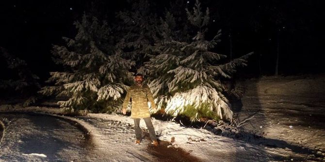 Marmaris’te Yüksek Tepelere Kar Yağdı