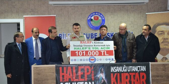 Memur-sen’den Halep’e 3 Tır Yardım