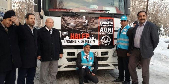 Patnos’tan Halep’e Yardım