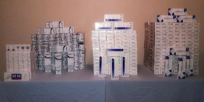 Mardin’de Kaçak Sigara Ele Geçirildi