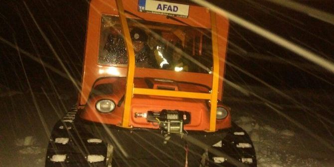 Kar Yağışı Nedeniyle Haber Alınamayan Aileye Afad Ulaştı