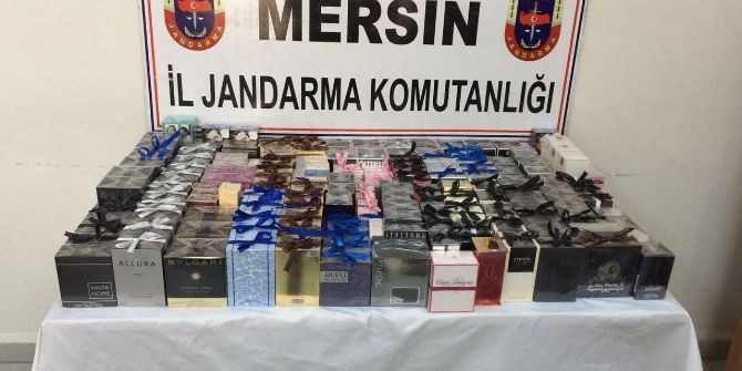Anamur’da Kaçak Parfüm Operasyonu