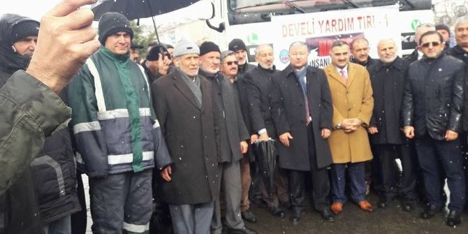 Develi’den Halep’e 4 Tır Yardım