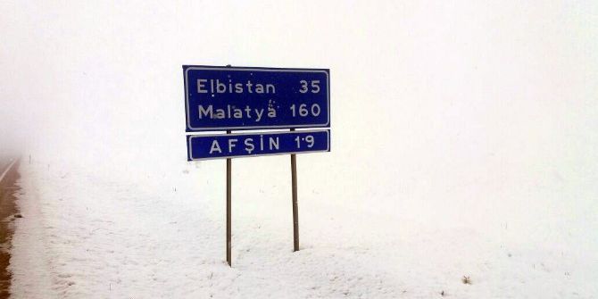 Kahramanmaraş’ta Kar Hayatı Olumsuz Etkiliyor