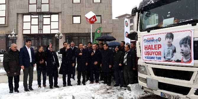 Halep’e Yardım Tırları Keçiören’den Yola Çıktı