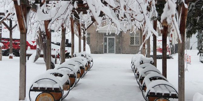 Nevşehir’de Kar Etkili Oluyor