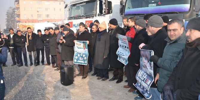 Muş’tan Halep’e 3 Tır Un Yardımı