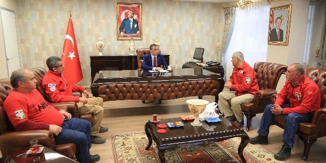 Akut Milas Kaymakam’ı Arslan’ı Ziyaret Etti