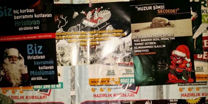 Yılbaşı Eğlencelerine Ve Noel’e Afişli Tepki