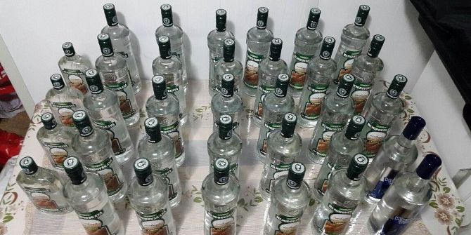 Yılbaşı Öncesi 34 Şişe Kaçak İçkiyle Yakalandı