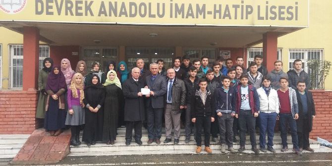Devrekli İmam Hatiplilerden Halep’e Nakit Yardımı