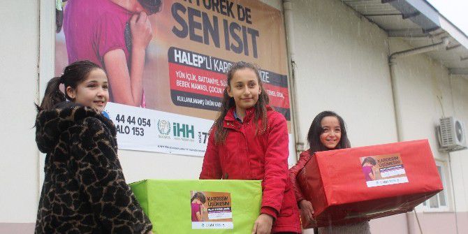 Öğrencilerden Halep’teki Çocuklara Anlamlı Yardım