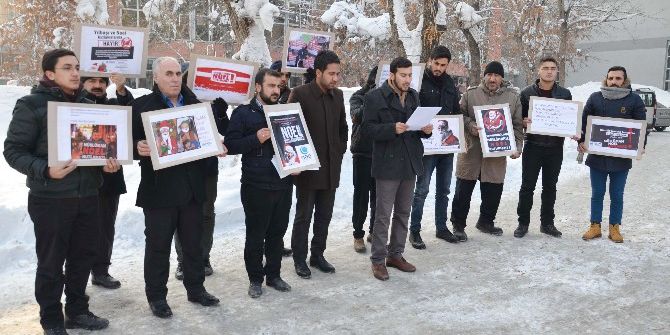 Muş’ta İmam Hatiplilerden Yılbaşı Protestosu